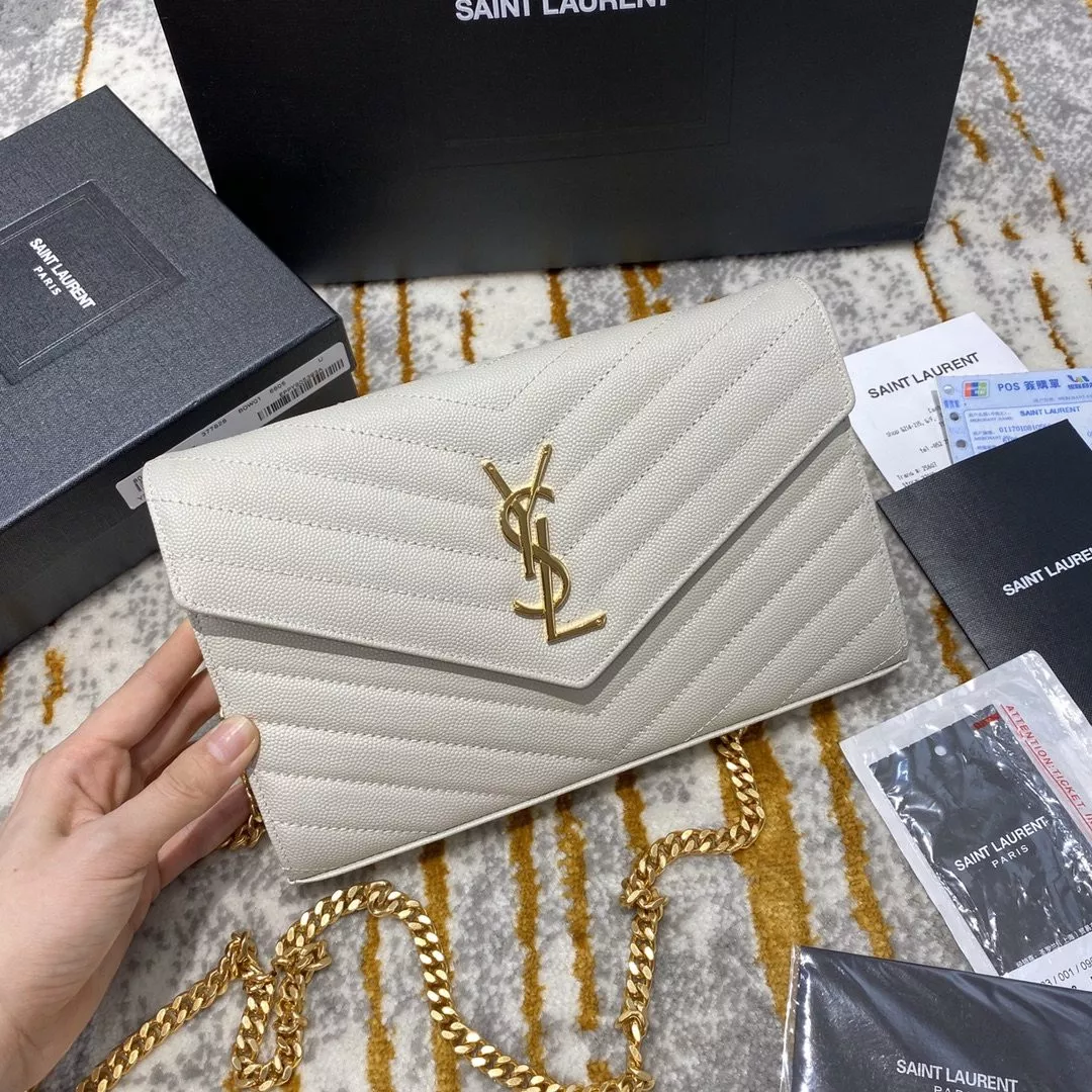 Official First Bag Ru YSL CASSANDRE MATELASSÉ CHAIN WALLET 0116