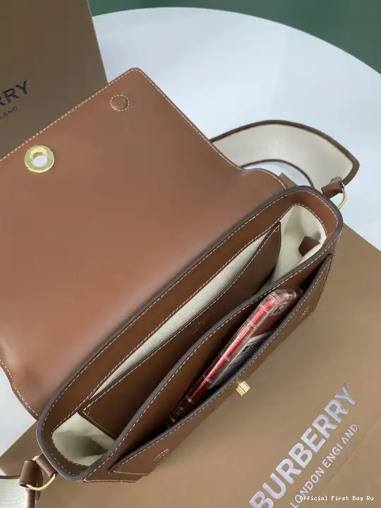 Official FirstBag Ru BURBERRY Note Bag-25-8.5-18cm Crossbody 0218