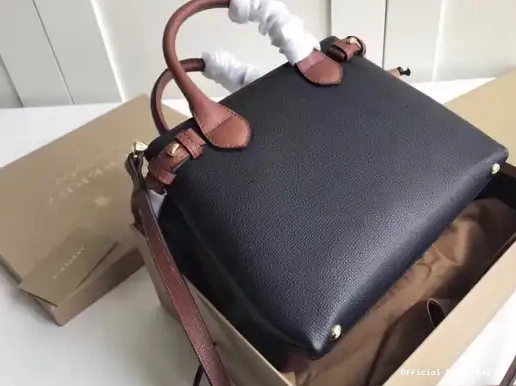 Official FirstBag Ru House and Small Burberry The in Check Banner Leather 0209