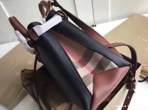 Official First Bag Ru Small Banner House and Leather The in Check Burberry 0224