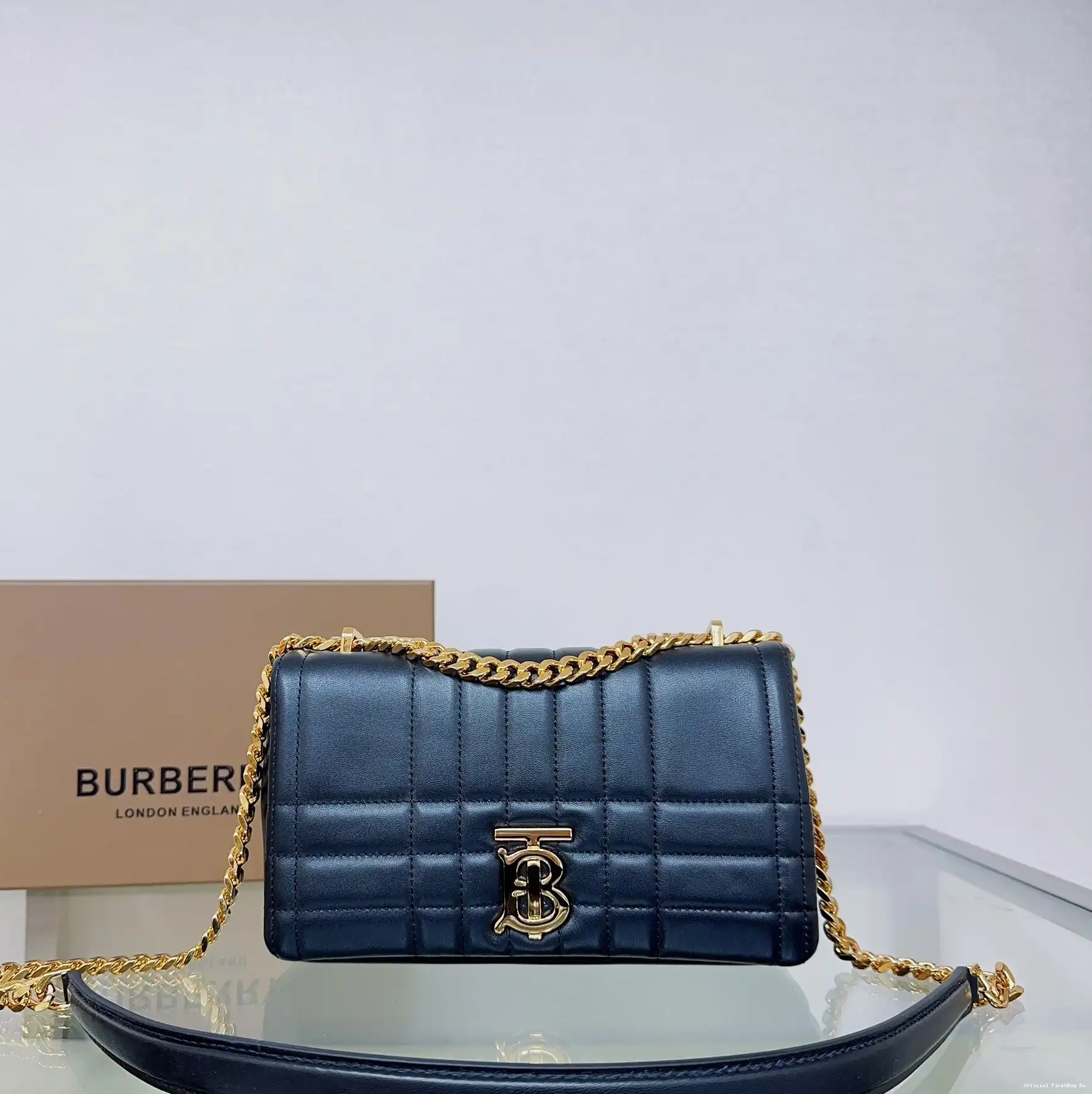 Official First Bag Ru small Bag-23*6*13CM BURBERRY Lola 0214