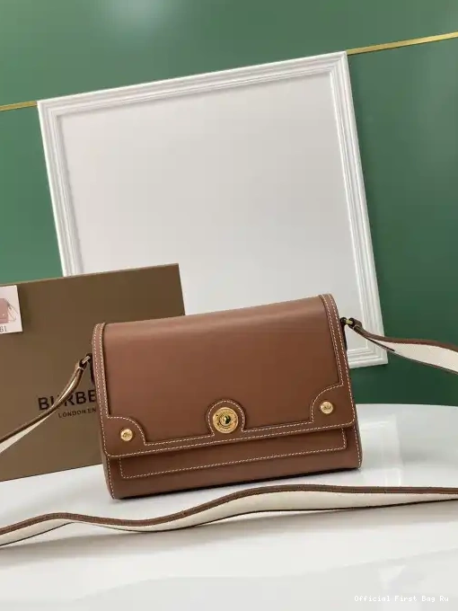 Official FirstBag Ru BURBERRY Note Bag-25-8.5-18cm Crossbody 0218