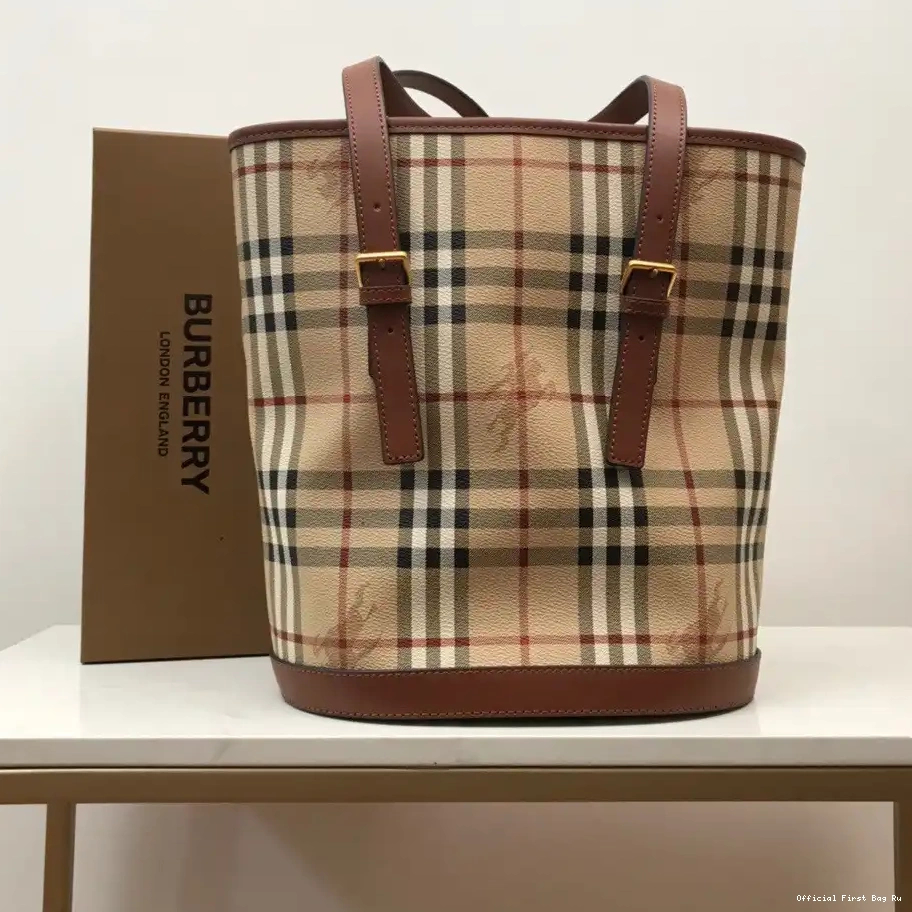 Official First Bag Ru Bag BURBERRY Tote 0226