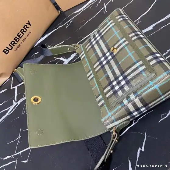 Official First Bag Ru Note BURBERRY Bag-25-8.5-18cm Crossbody 0226