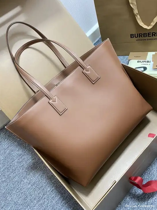 Official FirstBag Ru BURBERRY Check Medium bag-34*14*28CM Tote 0227