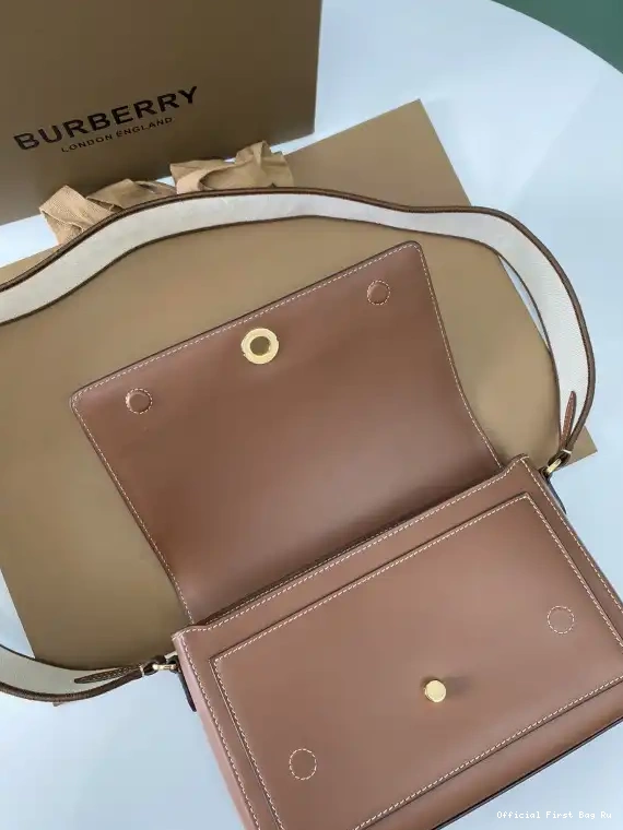 Official FirstBag Ru BURBERRY Note Bag-25-8.5-18cm Crossbody 0218