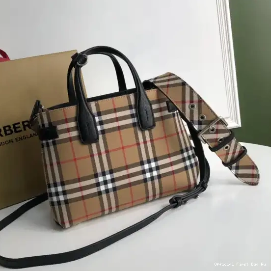 Official FirstBag Ru Bag-30*15*21CM Bowling Check Medium BURBERRY 0224