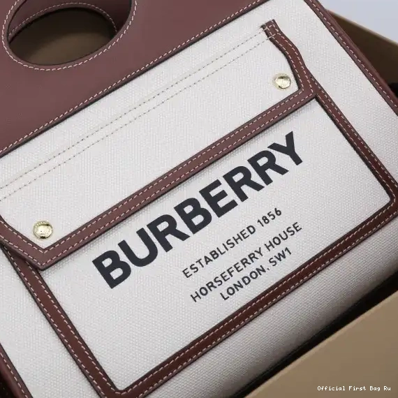 Official FirstBag Ru BURBERRY Mini Bag-23*6*26.5CM Pocket 0228