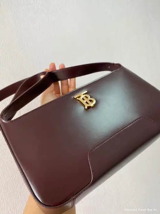 Official First Bag Ru BURBERRY Bag TB Shoulder Leather 0224