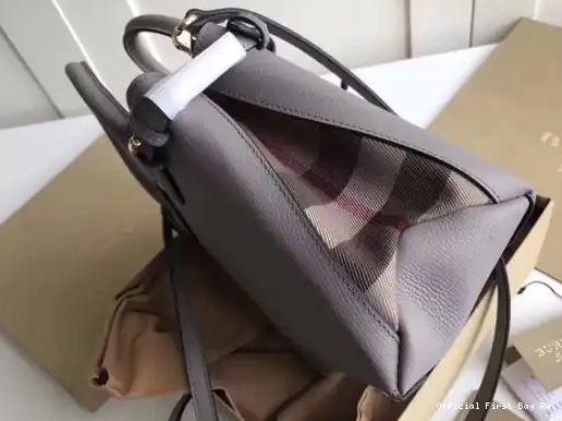 Official First Bag Ru Check The and in Banner Leather Small House Burberry 0224