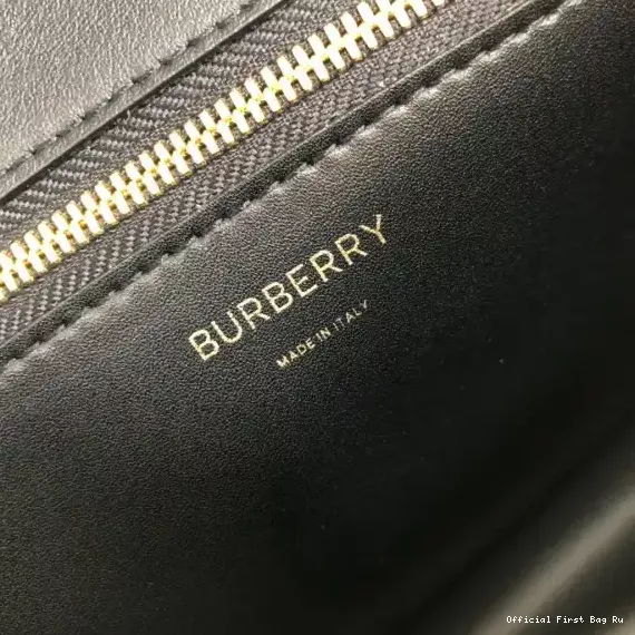 Official FirstBag Ru Crossbody Stripe BURBERRY Monogram Bag E-canvas Note 0207