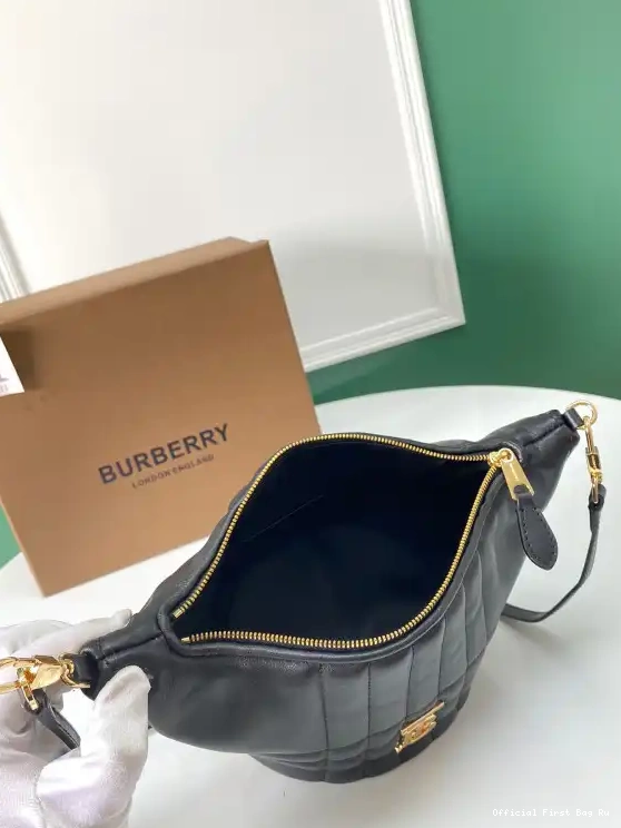 Official FirstBag Ru Lola Small BURBERRY Crescent Quilted Bag Lambskin 0227