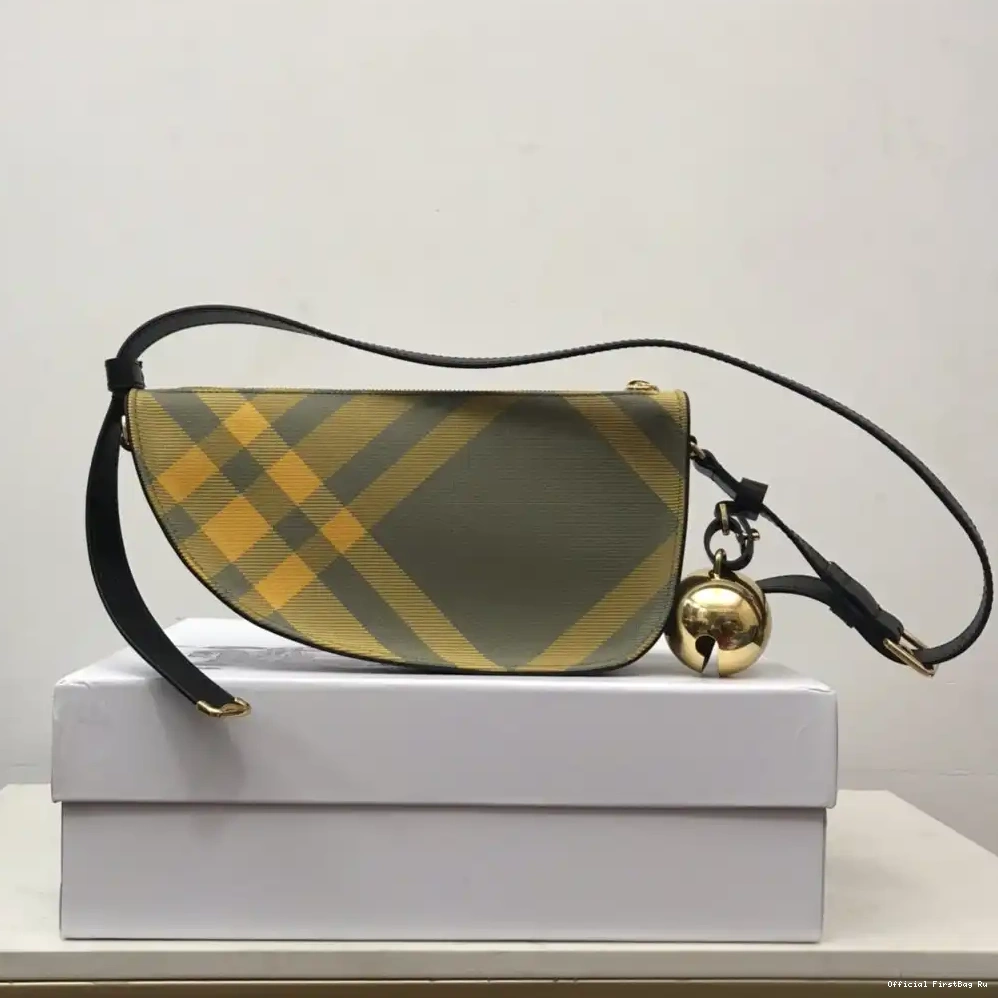 Official FirstBag Ru BURBERRY Shield Mini Bag-26*5.5*13.5cm Sling 0215