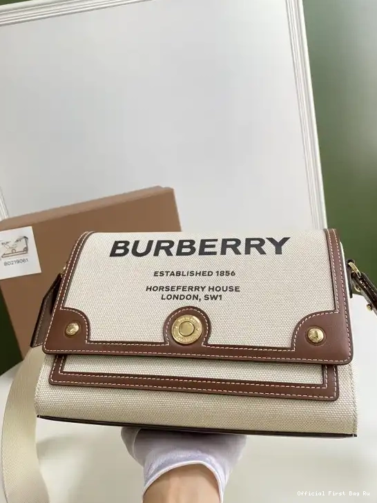 Official First Bag Ru Bag-25-8.5-18cm Crossbody BURBERRY Note 0228