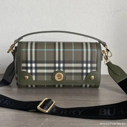 Official First Bag Ru Bag-24*8*14cm Handle Note BURBERRY Top 0228