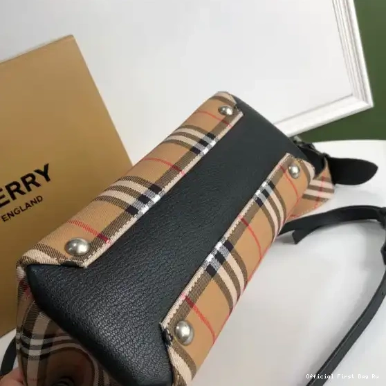 Official FirstBag Ru Bag-30*15*21CM Bowling Check Medium BURBERRY 0224