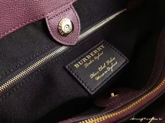 Official FirstBag Ru House Check The Medium Banner in Burberry Leather and 0207