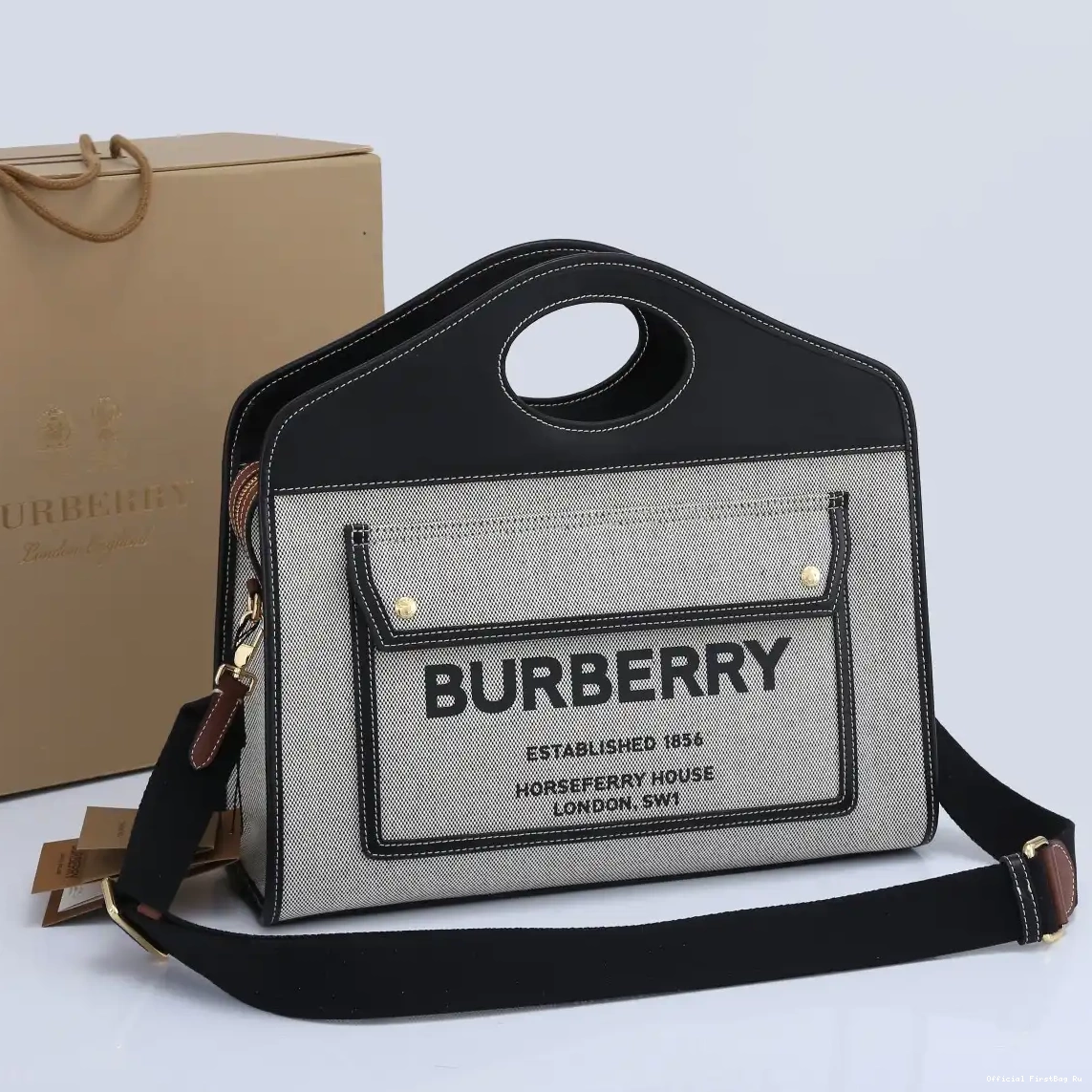 Official FirstBag Ru Bag-37*15*34CM Pocket BURBERRY 0225