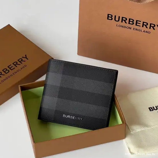 Official First Bag Ru BURBERRY WALLET 0226