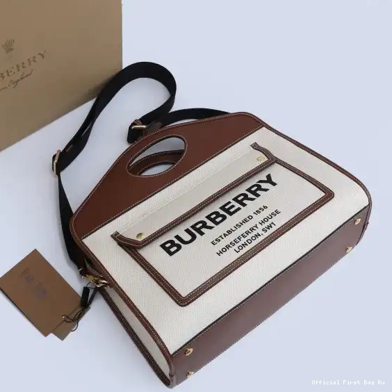 Official First Bag Ru BURBERRY Pocket Bag-37*15*34CM 0228