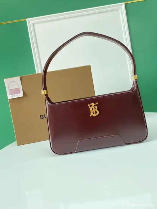 Official First Bag Ru BURBERRY Bag TB Shoulder Leather 0224