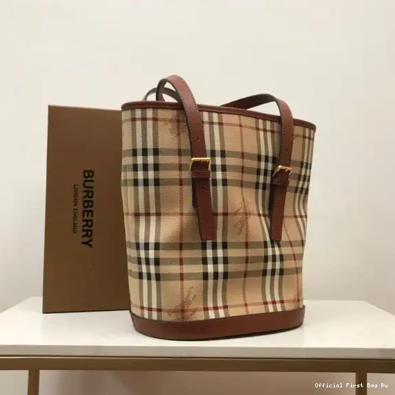 Official First Bag Ru Bag BURBERRY Tote 0226