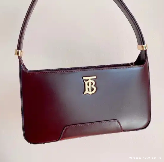 Official First Bag Ru BURBERRY Bag TB Shoulder Leather 0224