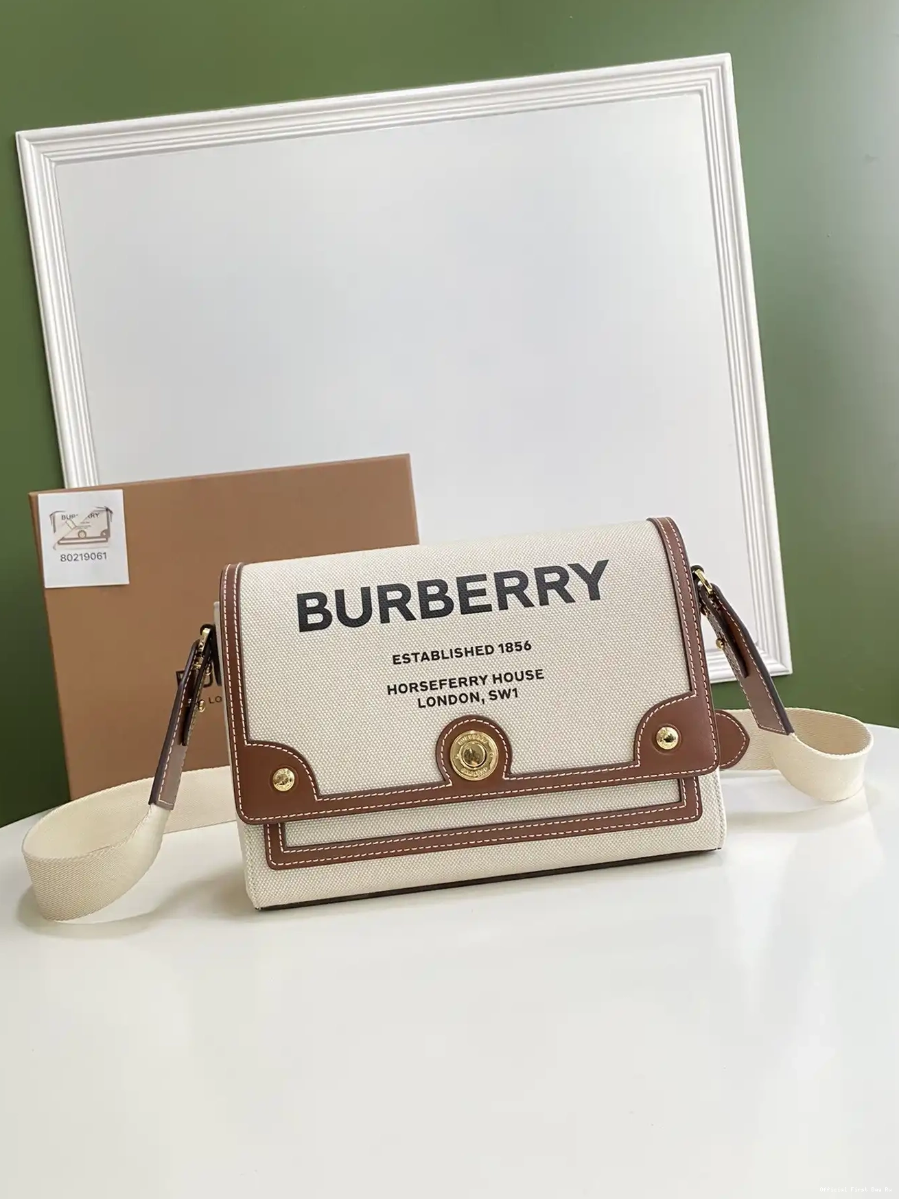 Official FirstBag Ru Note BURBERRY Crossbody Bag-25-8.5-18cm 0218