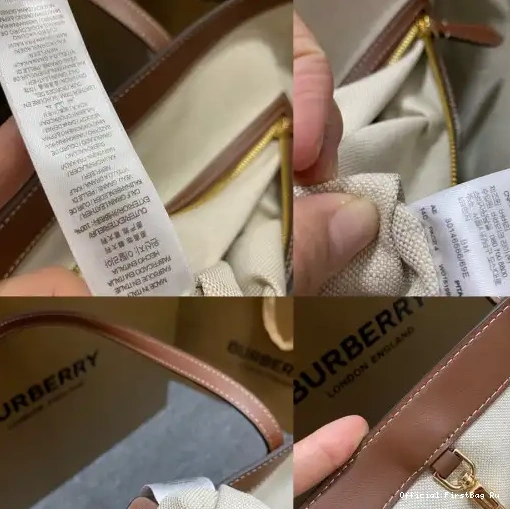 Official FirstBag Ru BURBERRY Check Medium bag-34*14*28CM Tote 0227