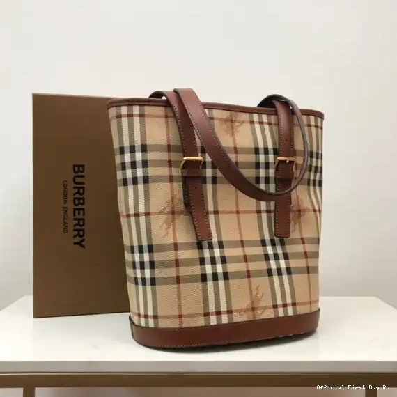 Official First Bag Ru Bag BURBERRY Tote 0226