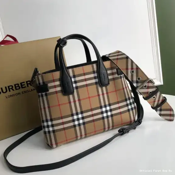 Official FirstBag Ru Bag-30*15*21CM Bowling Check Medium BURBERRY 0224