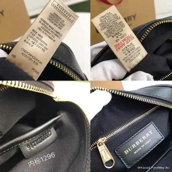 Official FirstBag Ru E-canvas BURBERRY Stripe Bag Camera Medium Monogram 0210