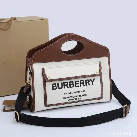 Official First Bag Ru BURBERRY Pocket Bag-37*15*34CM 0228