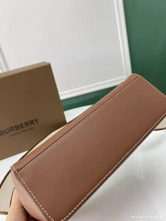 Official FirstBag Ru BURBERRY Note Bag-25-8.5-18cm Crossbody 0218