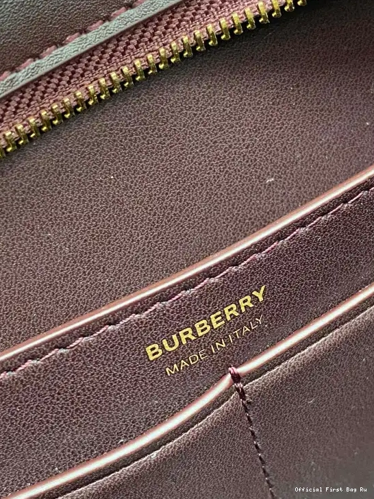 Official First Bag Ru BURBERRY Bag TB Shoulder Leather 0224