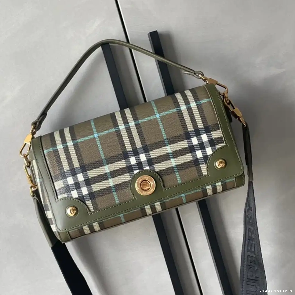 Official First Bag Ru Bag-24*8*14cm Handle Note BURBERRY Top 0228