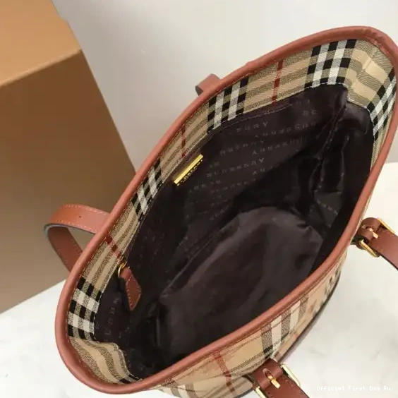 Official First Bag Ru Bag BURBERRY Tote 0226