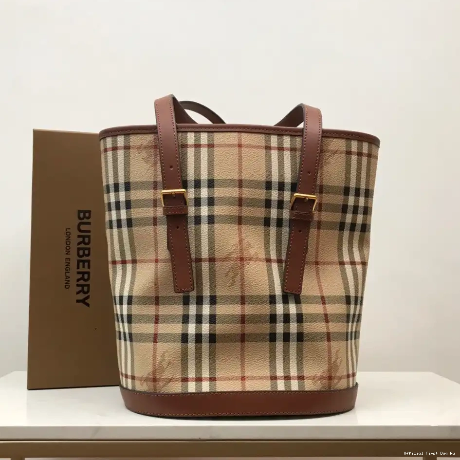 Official First Bag Ru Bag BURBERRY Tote 0226