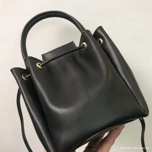 Official FirstBag Ru BMonogram BURBERRY Motif Leather Bucket Bag 0213