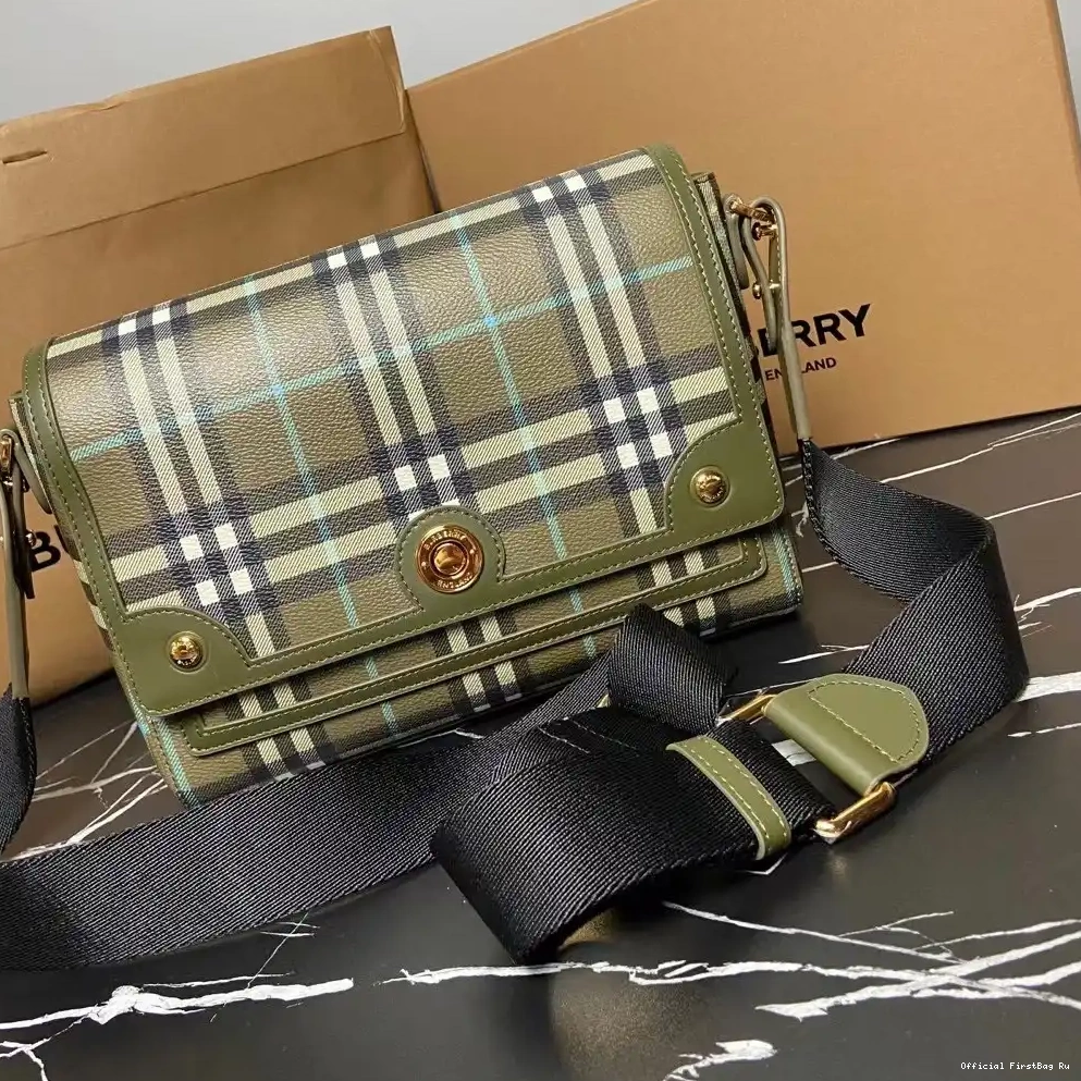 Official First Bag Ru Note BURBERRY Bag-25-8.5-18cm Crossbody 0226