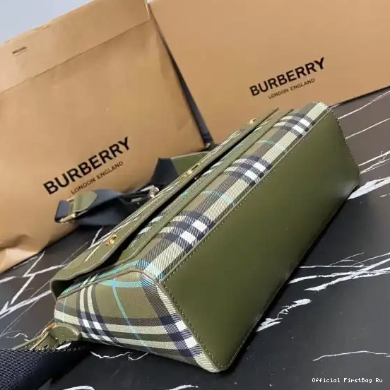 Official First Bag Ru Note BURBERRY Bag-25-8.5-18cm Crossbody 0226